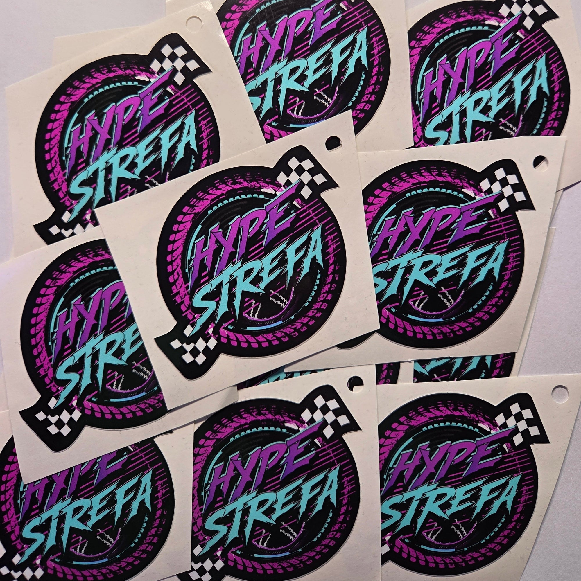 Naklejka okrągła HYPE STREFA